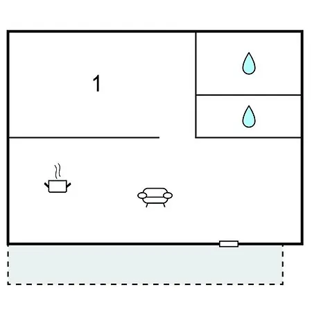 1 Bedroom Awesome In 公寓 奥帕提亚