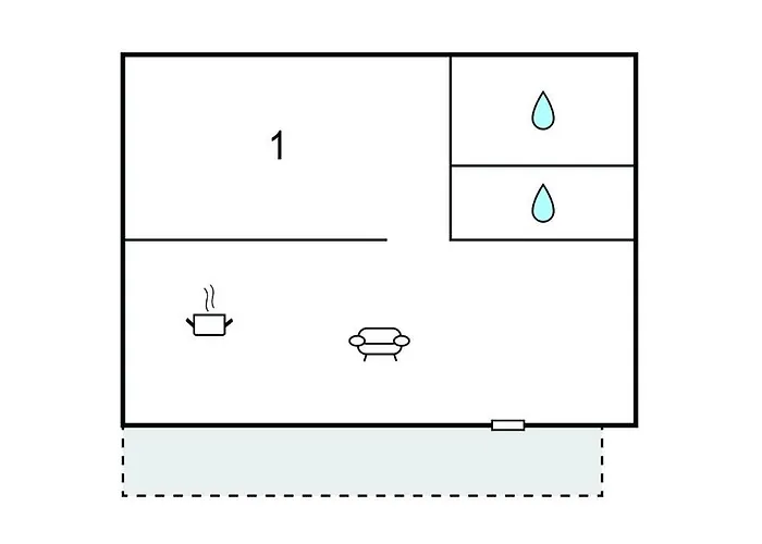 1 Bedroom Awesome In アパート オパティヤ